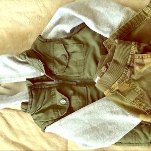 Toddler Boys jacket and army pants